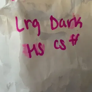 a piece of paper with writing on it
