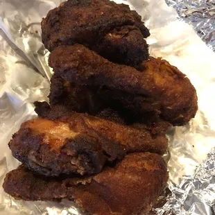 BURNT, GREASY AND INEDIBLE. TWO MEALS LOOKED IDENTICAL.  THREW THEM OUT!