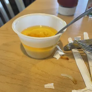 Hollandaise sauce badly broken and loaded with oil