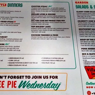 See, it says "Don't forget to join us on Free Pie Wednesday."  It can be any Wednesday and not just March 14th.