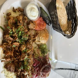 Probably the best Greek food I've ever had.   Chicken Shawarma Plate