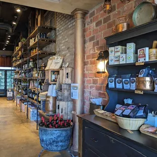 the interior of the store