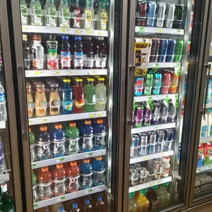 Plenty of energy drinks