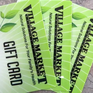 Gift cards available in any amount