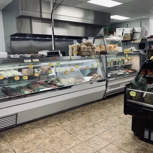 a display of fresh produce