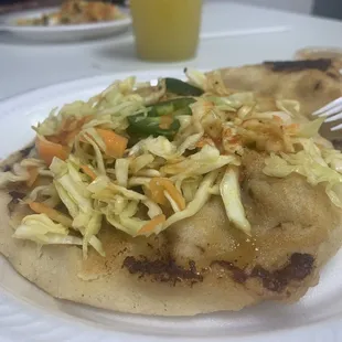 Salvadorian Pupusas revueltas  , They are really good $2.50