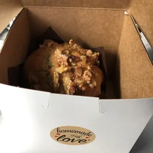 Gluten free banana walnut muffin