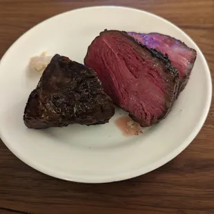 Wagyu picanha sous vide the flash grilled. Soooo tender. The best meat at this shop!!