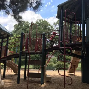 2 large playgrounds.