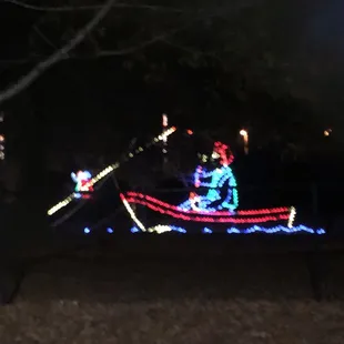The park very luminous at night