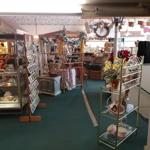 the interior of the store