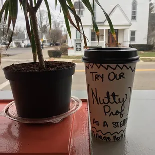 January's Drink of Month is a Nutty Professor featuring Hazelnut &amp; Maple flavors with our smooth Organic Espresso.