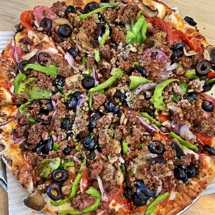 Signature Combo Pizza - green chili on the side