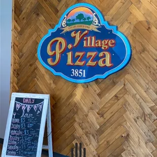 the entrance to the restaurant