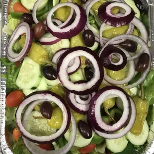 Salad from village Pizza Grill