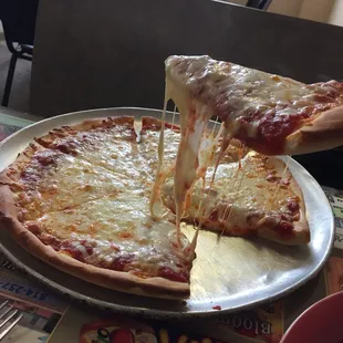 a slice of cheese pizza