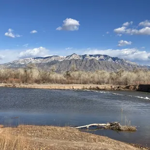 Sandia Mountains.  Just up the road from Ex Novo brewery.