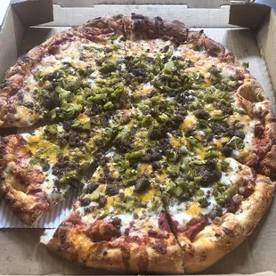 Green Chile Cheeseburger