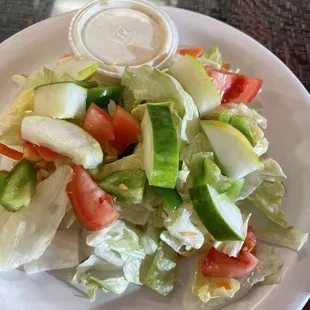 House Salad - Small with ranch dressing