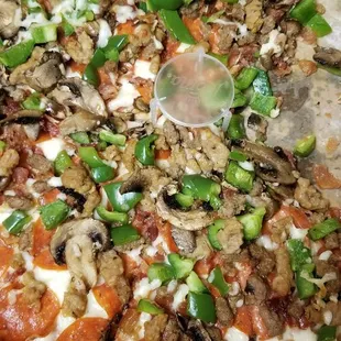 Very disappointed that I had to eat my pizza with a fork &amp; the toppings just literally fell off!