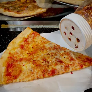 Getting spicy. Cheese Pizza Slice. $3.27 + tip