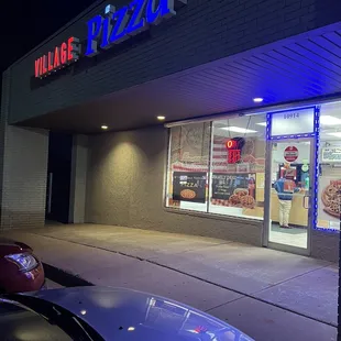 the front of the store