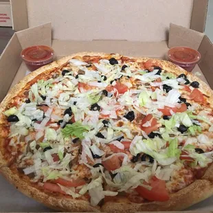 $6.99 Tacco pizza try one today.