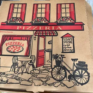 the front of a pizza shop