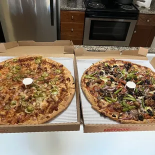 Sausage and jalapeño and Village Special Pizza