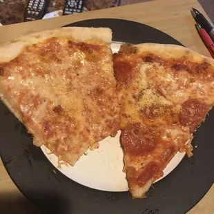 Cheese and Pepperoni slices....delicious