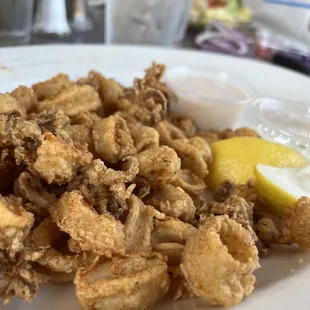 a plate of fried food