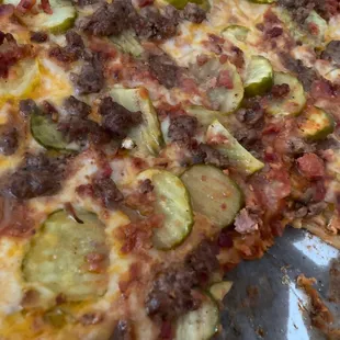 Bacon Cheeseburger Pizza