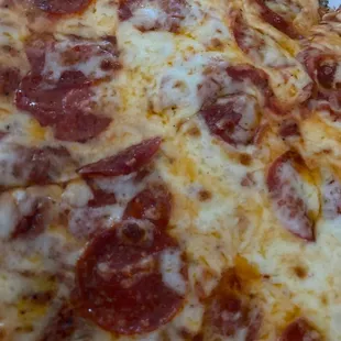 Pepperoni with extra cheese