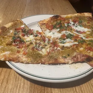 Spicy Chicken Tinga Neapolitan Pizza Slice