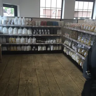 the inside of a grocery store