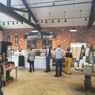 people standing in a store