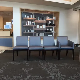 Product display in waiting room