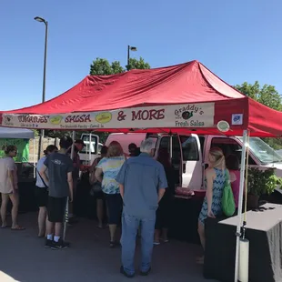 Graddy's brings in their tomatoes, lettuce, basil plants and salsas from Carroll, IA.