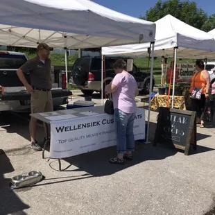 Wellensiek Custom Meats-check out the chalkboard for specials and the daily pun.