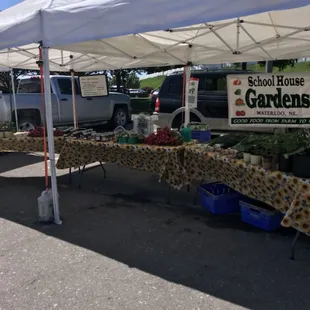 School House Gardens brings in a great mix of produce, fruits, plants and homemade jams.