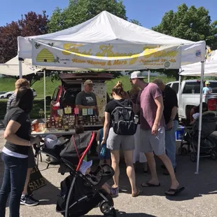Local honey products from C &amp; Czzz Bzzz. Kids love the honey sticks!