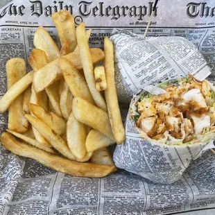 Buffalo chicken wrap