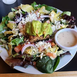 Guacamole Salmon Salad at Village Pub