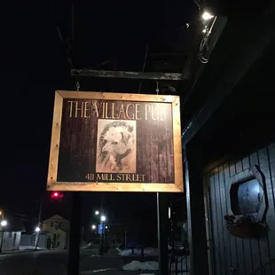 The sign at the entrance