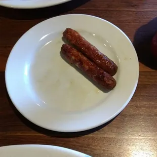 Flavored just right breakfast sausage.