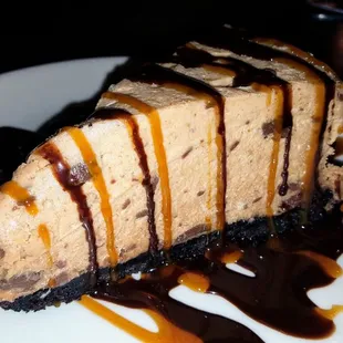 Peanut butter mousse pie. Rich and excellent!