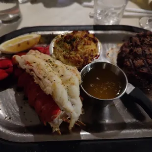 Surf and Turf (Lobster Tail, Crab Imperial, Filet)