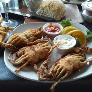 Fried Soft Shell Crabs