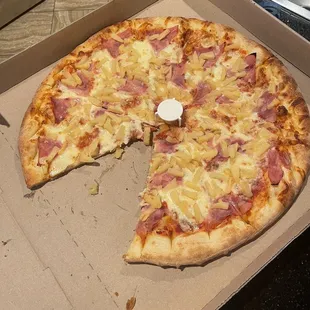 Large- Ham Pineapple (extra pineapple)