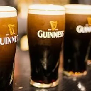 three pints of guinness